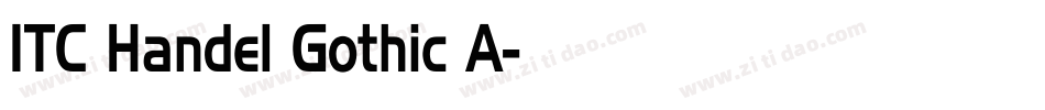ITC Handel Gothic A字体转换
